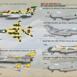 ARAB AIR FORCES MiG-19 MiG-21 72-126 Scale 1/72