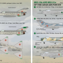 ARAB AIR FORCES MiG-19 MiG-21 Part-1 48-090 Scale 1/48