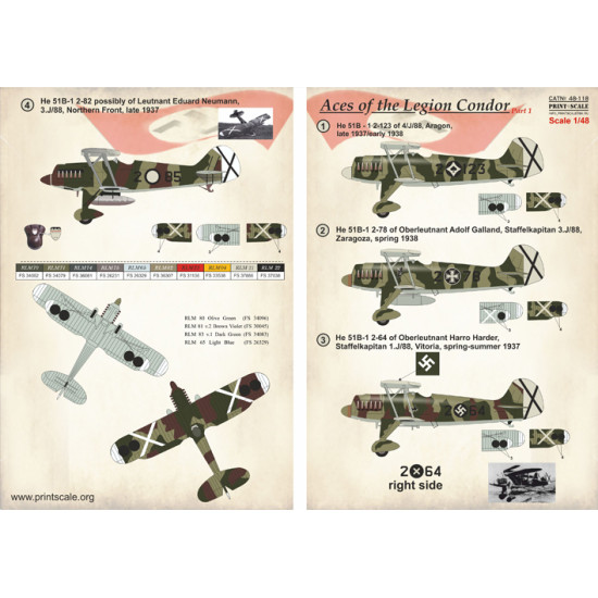 Aces of the Lrgion Condor Part-1 48-118 Scale 1/48