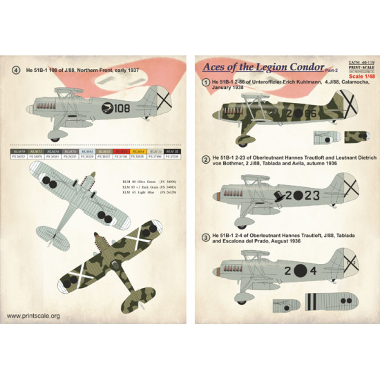 Aces of the Lrgion Condor Part-2 48-119 Scale 1/48