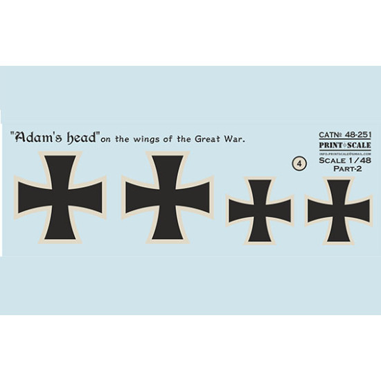 Adam's head on the wings of the Great War. Part-2 48-251 Scale 1/48