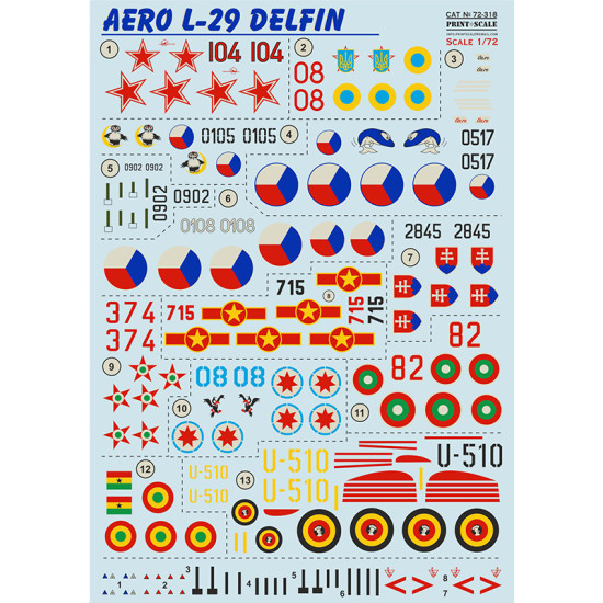 Aero L-29 Delfin 72-318 Scale 1/72