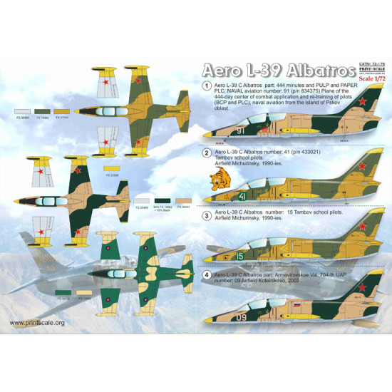 Aero L-39 Albatros 72-176 Scale 1/72