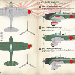 Aichi D3A2 Model 22 72-232 Scale 1/72