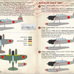 Aichi E13A Type 0 Jake 72-206 Scale 1/72