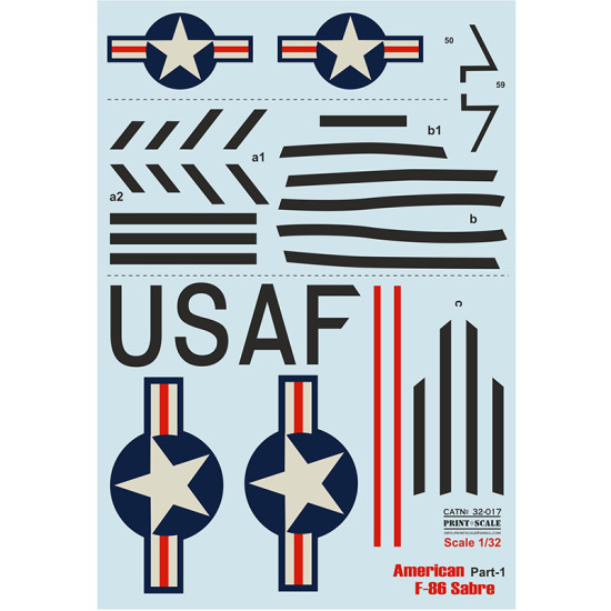 American F-86 Sabre Part-1 32-017 Scale 1/32