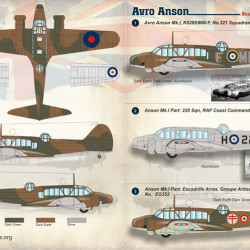 Avro Anson 72-156 Scale 1/72