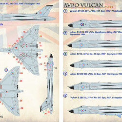 Avro Vulcan Part 1 144-023 Scale 1/144