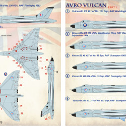 Avro Vulcan Part-1 72-252 Scale 1/72