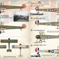 Avro-504 72-380 Scale 1/72