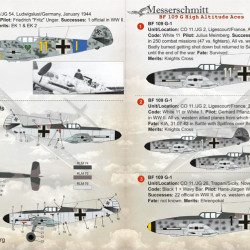 BF 109 G High Altitude Aces 72-249 Scale 1/72