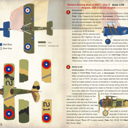 Balloon-Busting Aces of WW I Part 3 72-226 Scale 1/72