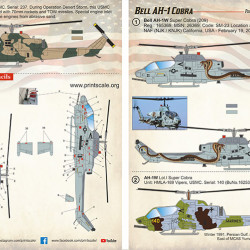 Bell AH-1 Cobra Part 1 48-186 Scale 1/48