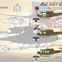 Bell UH-1 Huey 72-019 Scale 1/72