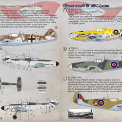 Bf-109 G Gustav 72-310 Scale 1/72