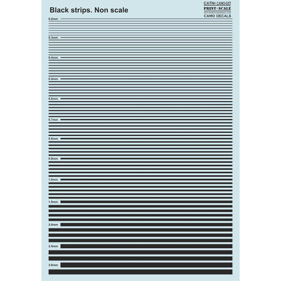 Black strips 037-camo Non Scale