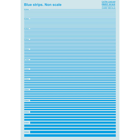 Blue strips 040-camo Non Scale