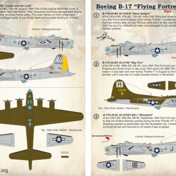 Boeing B-17 Flying Fortress Part-2 72-239 Scale 1/72