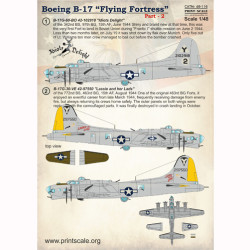 Boeing B-17 Flying Fortress part-2 48-116 Scale 1/48