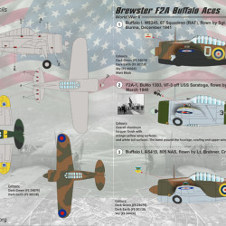 Brewster F2A Buffalo 72-117 Scale 1/72