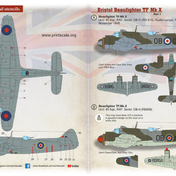 Bristol Beaufighter Mk.X Part 1 72-416 Scale 1/72