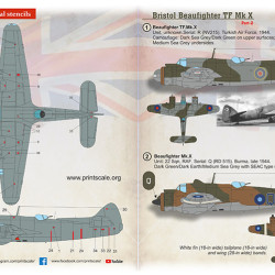 Bristol Beaufighter Mk.X Part 2 72-436 Scale 1/72