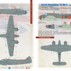 Bristol Beaufighter TF Mk X Part 3 48-208 Scale 1/48