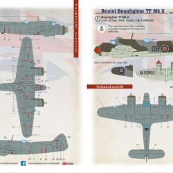 Bristol Beaufighter TF.Mk.X Part-2 48-206 Scale 1/48