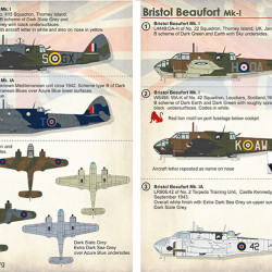 Bristol Beaufort Part 1 48-140 Scale 1/48