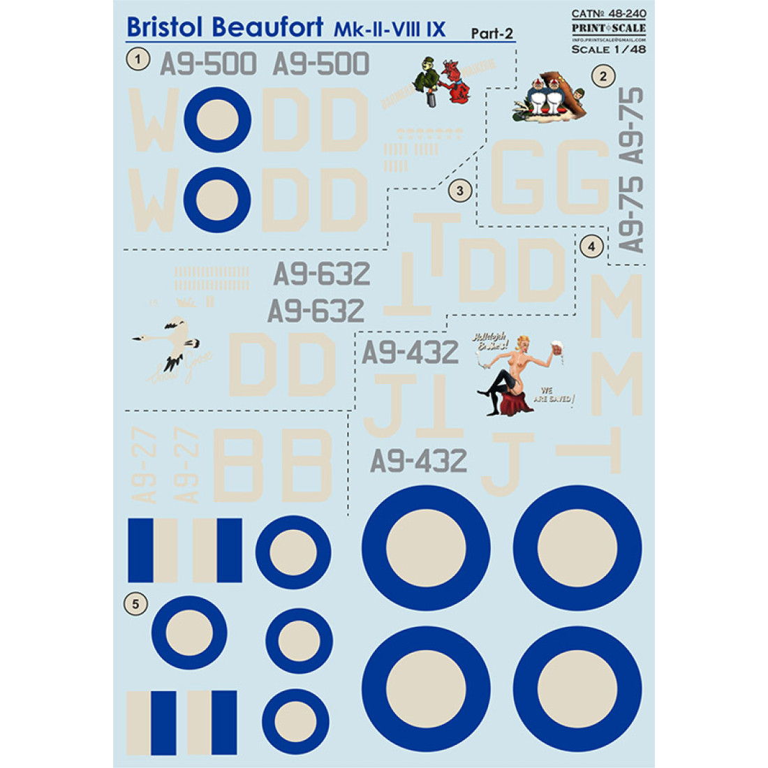 Bristol Beaufort RAAF Part-2 / 48-240 / and 1. Bristol Beaufort Mk. Vl ...