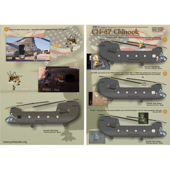 CH-47 Chinook 32-007 Scale 1/32-1/35