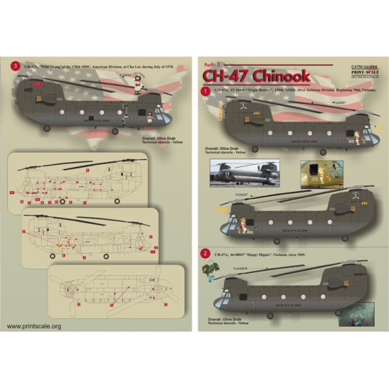 CH-47 Chinook 32-008 Scale 1/32-1/35
