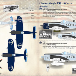 Chance-Vought F4U Corsair. Argentina 72-399 Scale 1/72