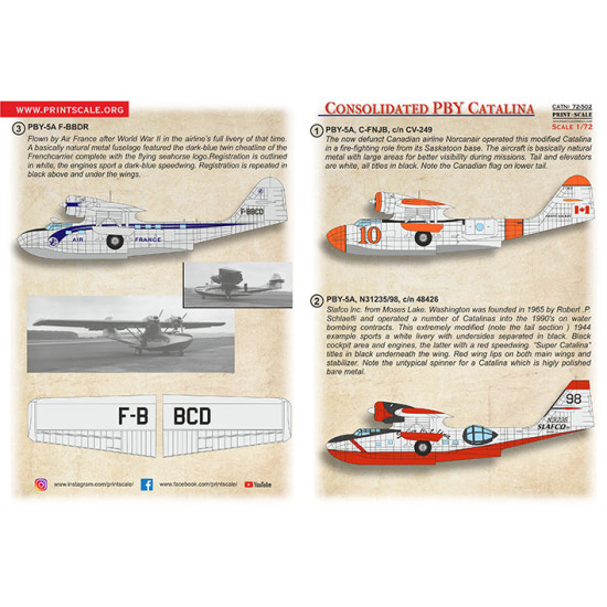 Civil Consolidated PBY Catalina 72-502 Scale 1/72