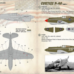 Curtiss P-40 C, CU. Part 1 48-168 Scale 1/48