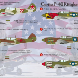 Curtiss P40 Kittyhawks 144-006 Scale 1/144