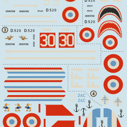 D-520 Dewoitine Part-2 48-241 Scale 1/48