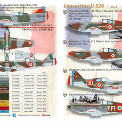 D-520 Dewoitine Part-2 48-241 Scale 1/48