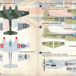 De Havilland DH.103 Hornet 72-244 Scale 1/72