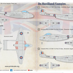 De Havilland FB Vampire 72-422 Scale 1/72