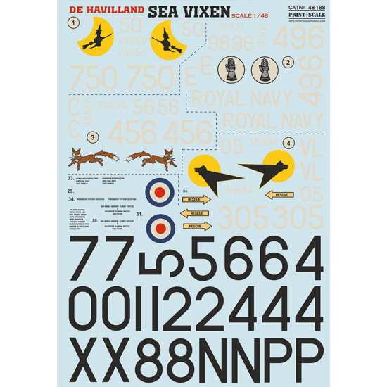 De Havilland Sea Vixen 48-188 Scale 1/48