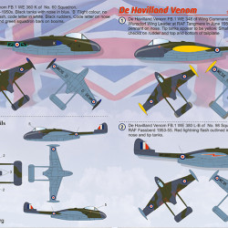 De Havilland Venom 72-319 Scale 1-72