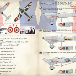 Dewoitine D.500/D.501 Part 1 72-408 Scale 1/72