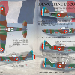 Dewoitine D.520 72-078 Scale 1/72