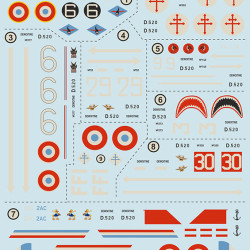 Dewoitine D.520 Part 2 72-481 Scale 1/72