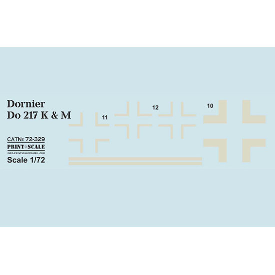 Dornier Do.217 K & M 72-329 Scale 1/72
