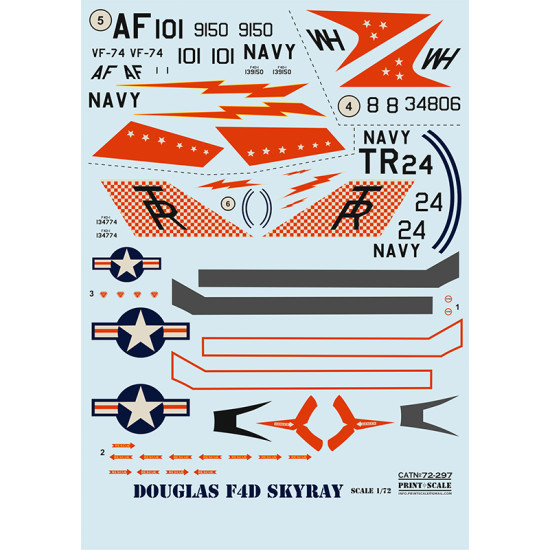 Douglas F4DF-6 Skyray 72-297 Scale 1/72