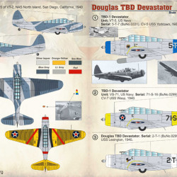 Douglas TBD Devastator 72-215 Scale 1/72