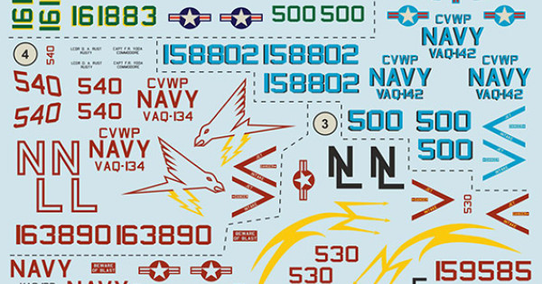 EA-6B Prowler Part 2/72-395 and 1. EA-6B Prowler BuNo. 161883 AF 500 ...