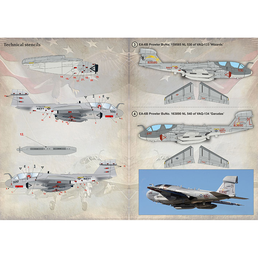 EA-6B Prowler Part 2/72-395 and 1. EA-6B Prowler BuNo. 161883 AF 500 ...